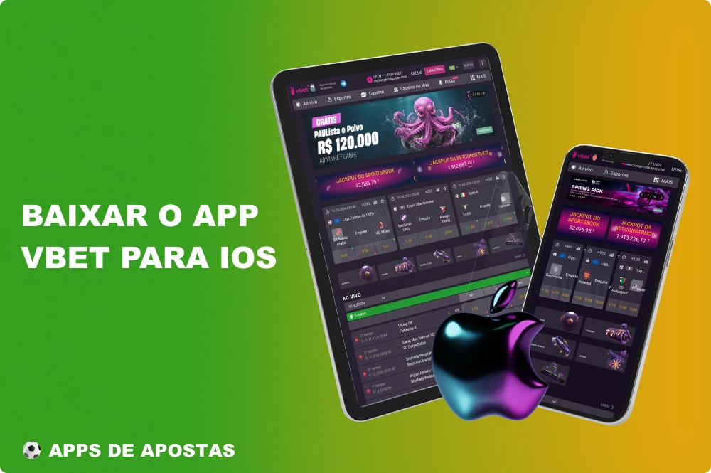 Os brasileiros podem fazer apostas rápidas com o aplicativo VBET para dispositivos iOS