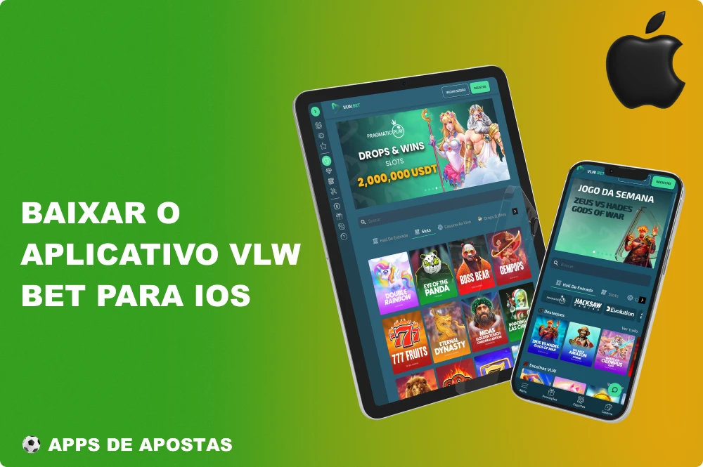 O aplicativo de apostas VLW para iOS pode ser baixado rápida e gratuitamente no site móvel oficial da empresa no Brasil