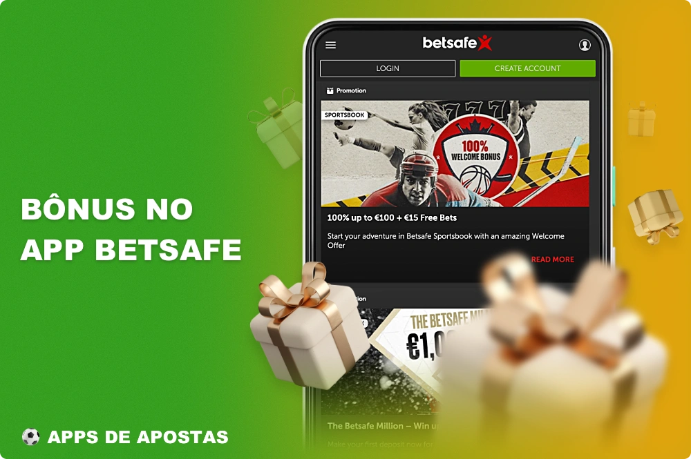 Há vários bônus disponíveis para usuários do Brasil no aplicativo móvel da Betsafe, incluindo bônus de boas-vindas destinados a novos jogadores