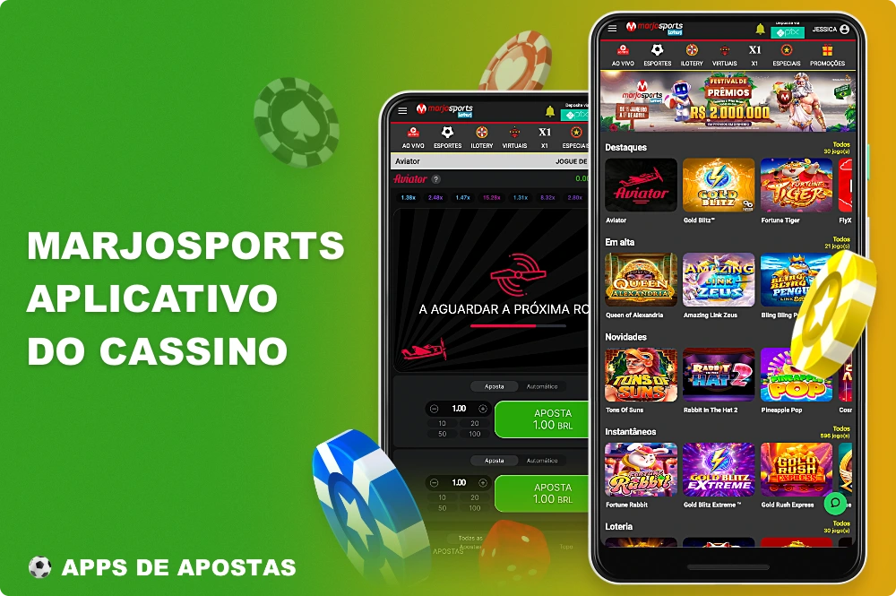 O aplicativo Marjosports tem uma enorme coleção de jogos de cassino emocionantes