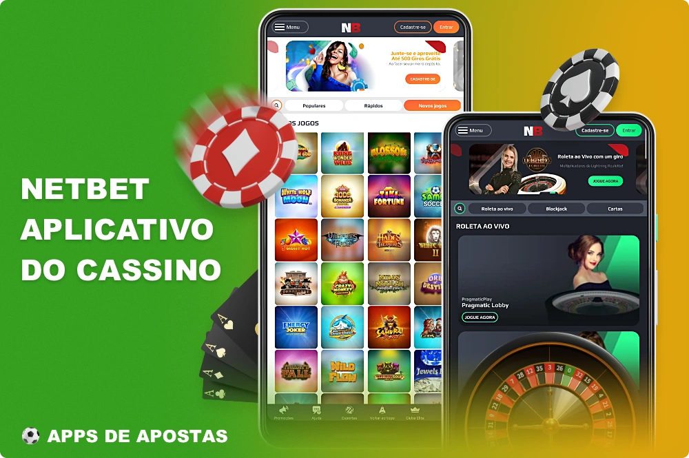 No aplicativo Netbet, os usuários do Brasil têm acesso a uma seção separada com jogos de cassino