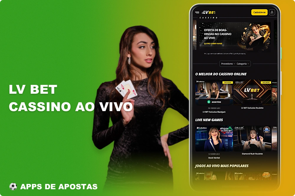 O cassino ao vivo da LV BET permite que os usuários do Brasil joguem uma variedade de jogos com dealers ao vivo