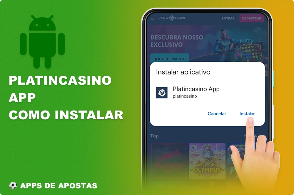 Você pode baixar e instalar o aplicativo Platincasino para Android no site oficial