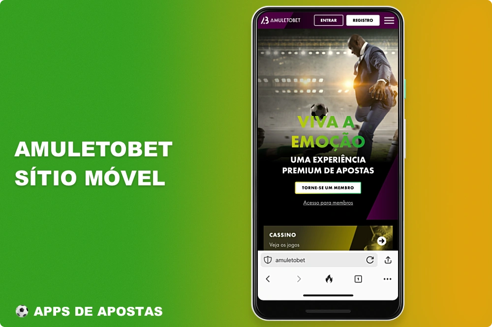 A versão móvel do site da Amuletobet é ótima para os usuários que não querem ou não podem instalar um aplicativo em seu dispositivo móvel