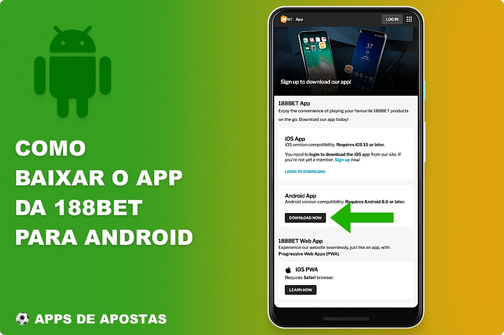 Descarregue a aplicação móvel 188bet para Android Moz a partir do site oficial