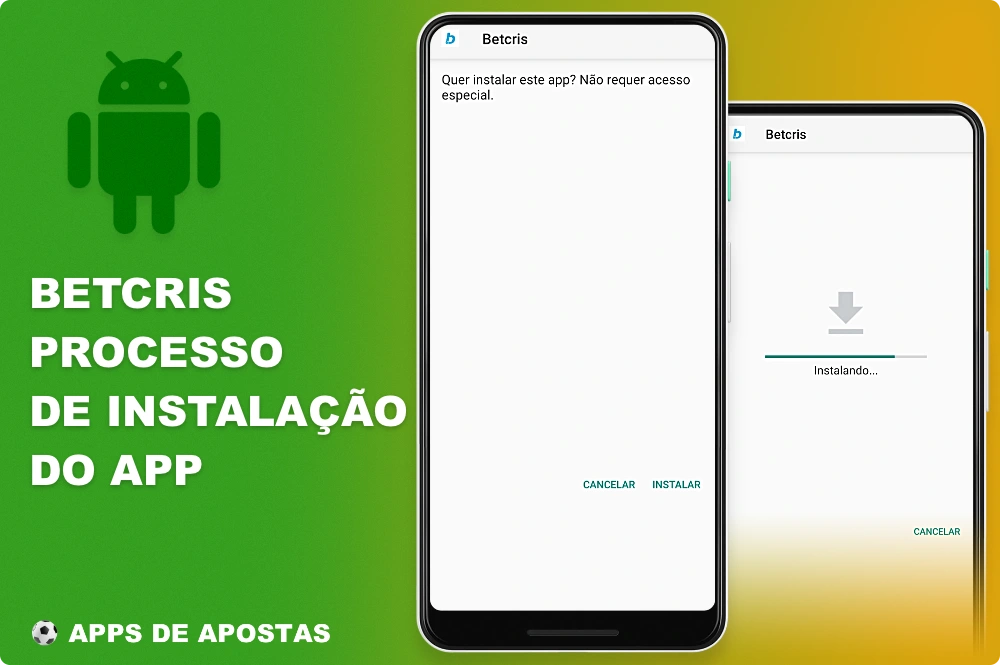 Há várias etapas para instalar o aplicativo Betcris no Android