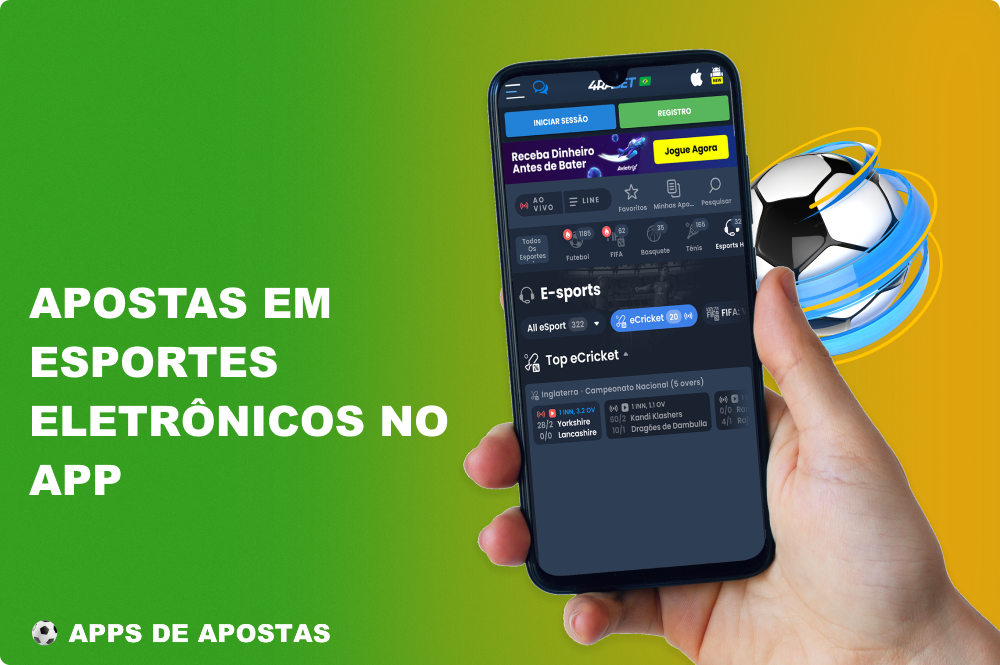 Ao descarregar a aplicação 4rabet, os utilizadores do Brasil têm a oportunidade de apostar em todas as modalidades populares de desportos cibernéticos a qualquer momento