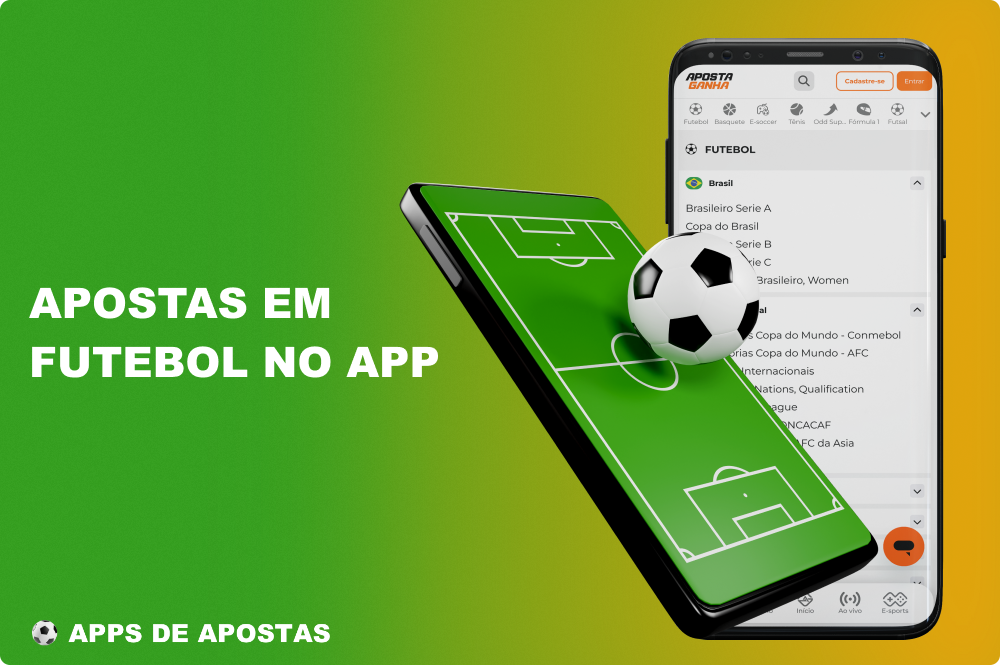 Através da aplicação Aposta Ganha, os utilizadores do Brasil podem apostar em qualquer jogo oficial de futebol