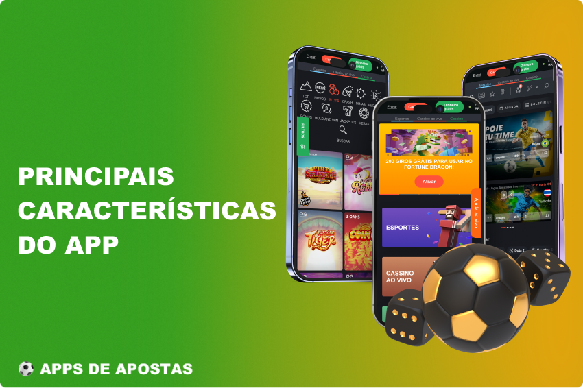 Com a aplicação Bons, os jogadores do Brasil podem fazer apostas pré-jogo e ao vivo em mais de 40 desportos, jogar slots, casino ao vivo, vídeo póquer, jogos de mesa e ganhar a qualquer momento