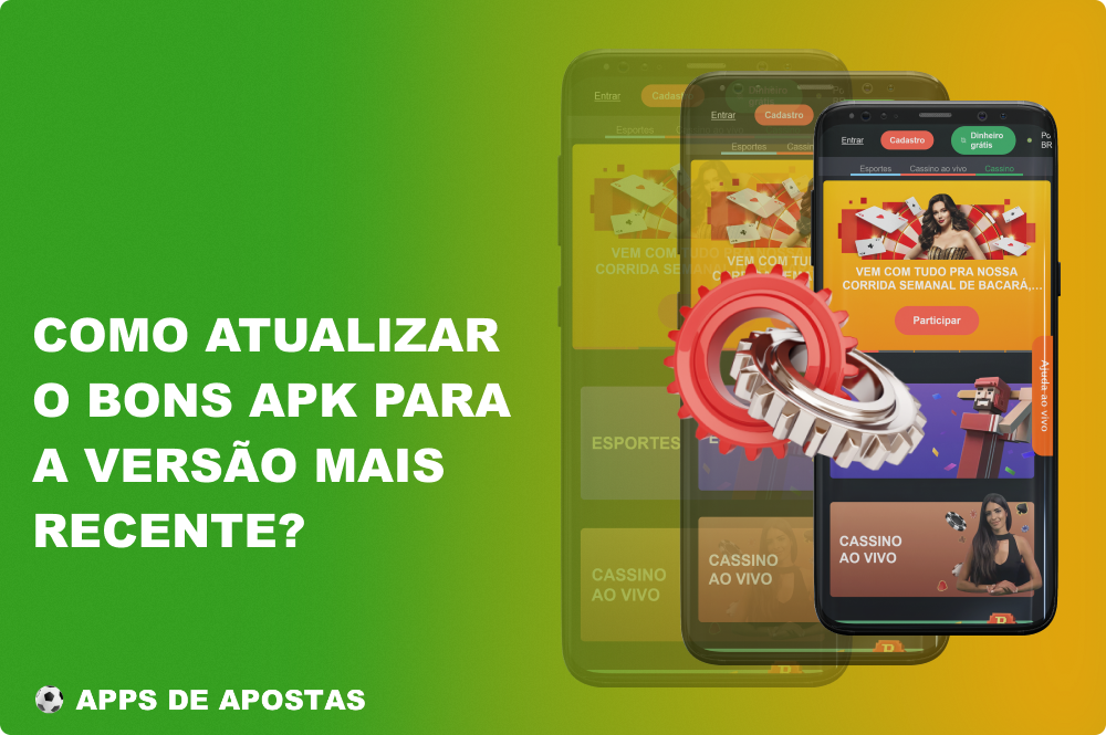 Se os jogadores brasileiros instalarem a aplicação Bons no seu smartphone, receberão actualizações automáticas