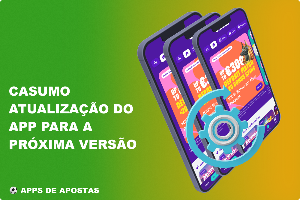 Assim que a nova versão da aplicação Casumo estiver disponível, os jogadores do Brasil podem facilmente descarregá-la para o seu smartphone