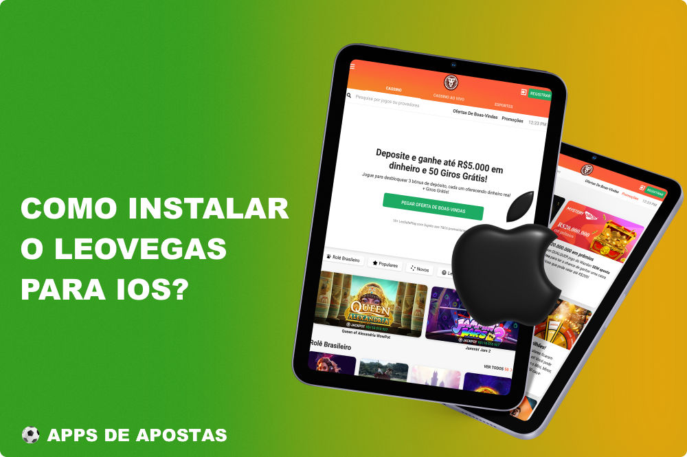 Depois de descarregarem a aplicação LeoVegas para iOS, os jogadores brasileiros poderão jogar no casino online e apostar em desportos