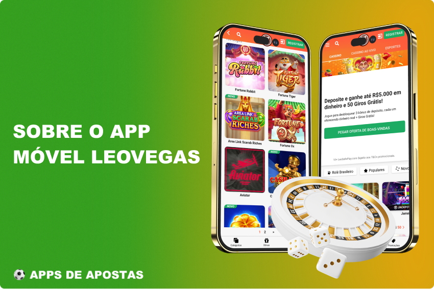 A aplicação LeoVegas está merecidamente classificada entre as melhores aplicações de apostas no Brasil